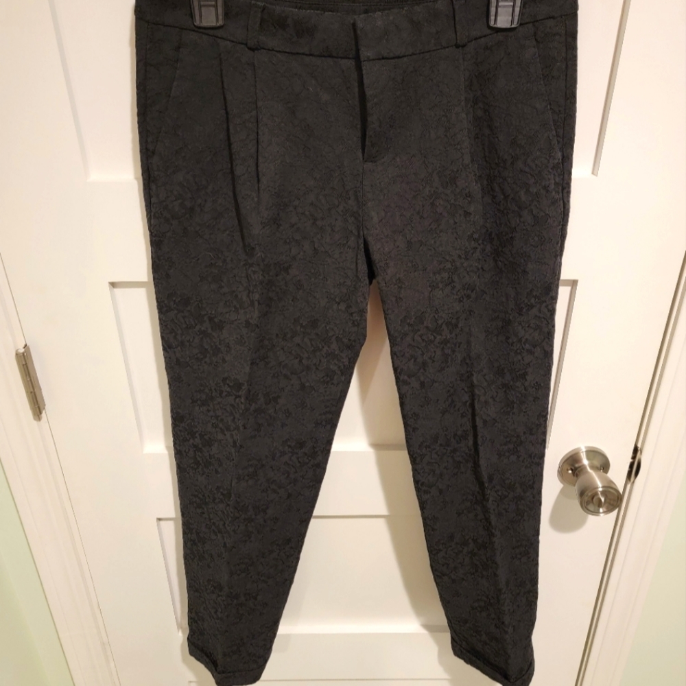 Banana Republic Floral Lace Slim Ankle Pant Midrise size 2